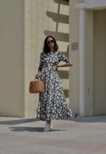 Rixo London Kristen Floral Midi Dress Size XXS/UK6