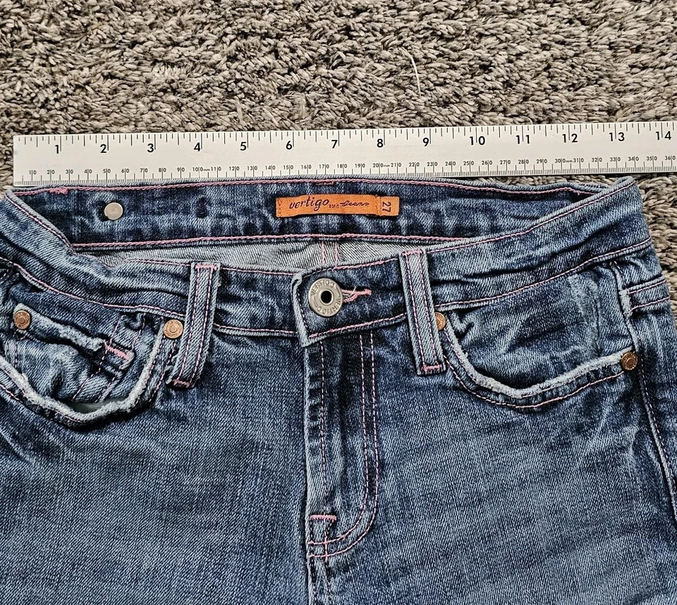 Vertigo Paris Jeans Women's Bootcut Flare Casual Women's 27 Blue — 第 2/4 张图片