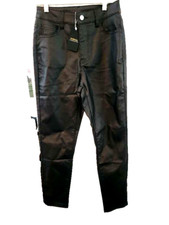 New NVFelix Women's Faux Leather Pants Black Size M Gothic NWT