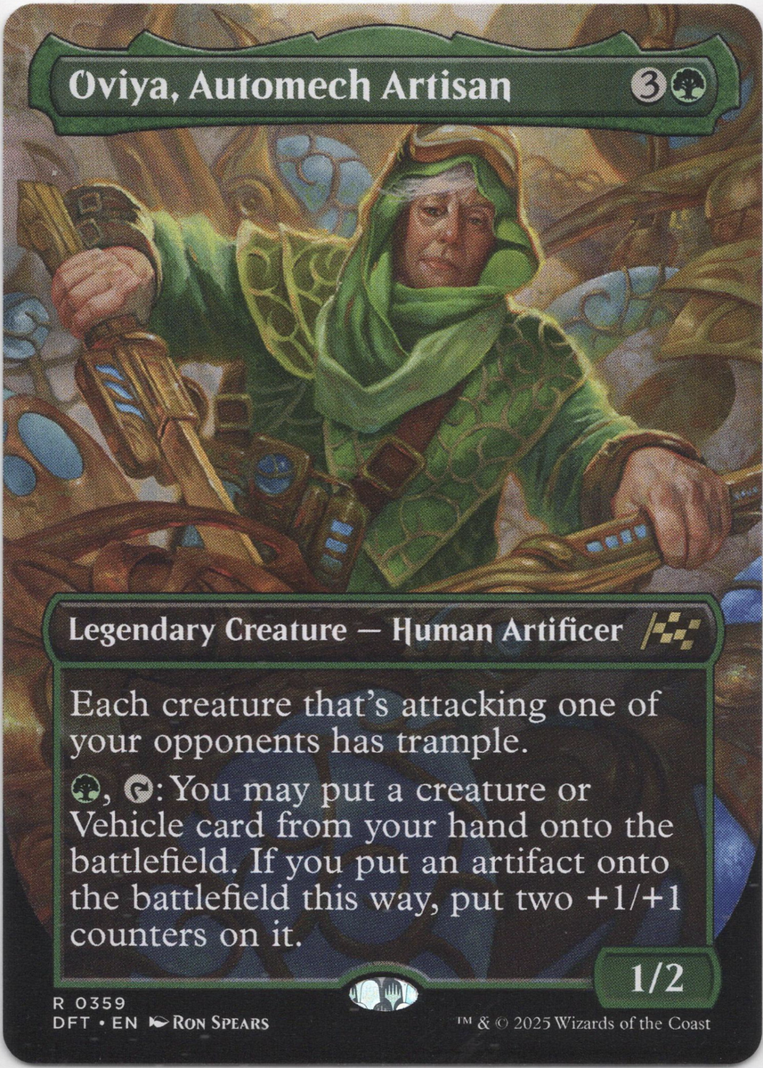 Oviya, Automech Artisan (Borderless) 0359 NM MTG Aetherdrift Magic