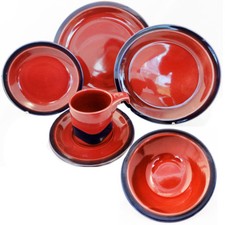 CELTIC Limerick Crimson by Thomas 6 Piece Place Setting NEW NEVER USED Ireland