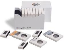Lighthouse Intercept Protection Box For Certified Coin Slabs w/ 10 Cases Set Lot