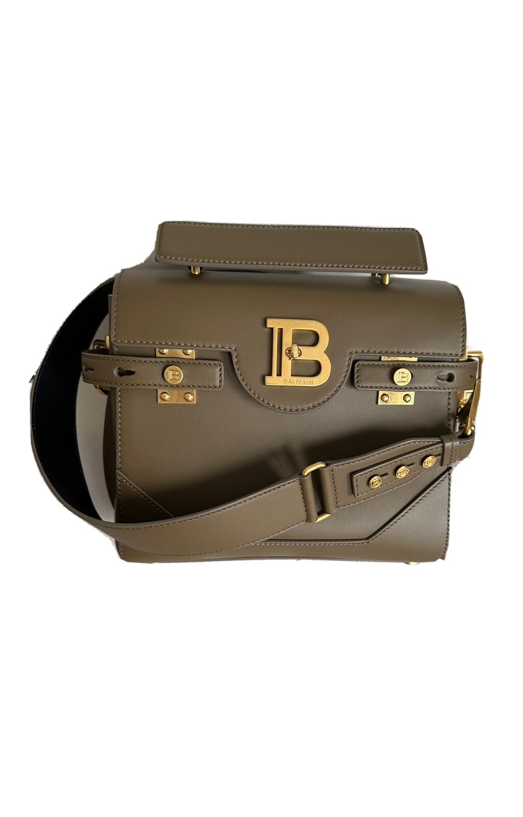 Balmain B-Buzz 23 Leather Shoulder Bag