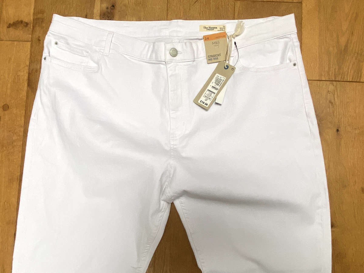 M&s white store jeans