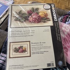 NIP DIMENSION COUNTED CROSS STITCH KIT ROSE CUTTINGS 13720