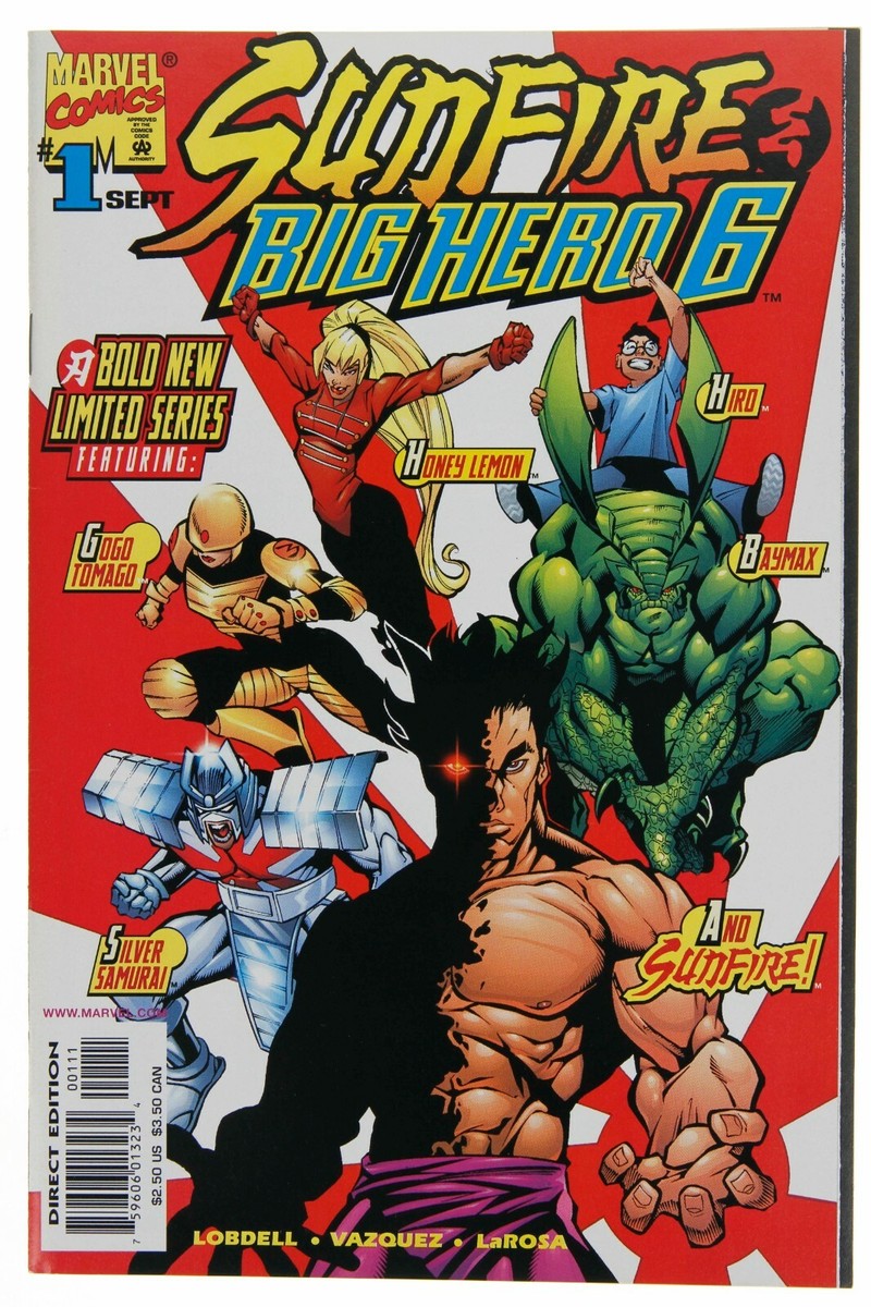 Sunfire & Big Hero 6 First Issue 1 NM- Baymax 1998 Marvel Comic