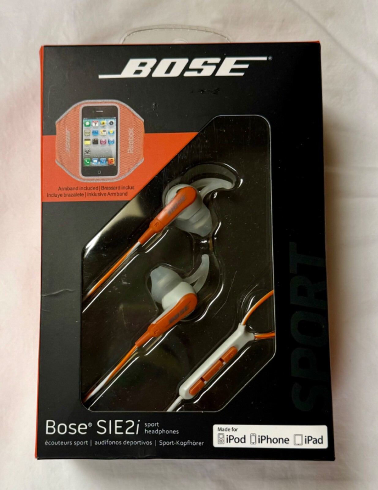 Bose SIE2i Wired Sport Headphones for Gym Workout Orange Brand New-image