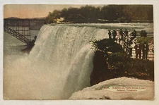Vintage Divided Back Postcard, Unposted, American Falls from Goat Island Niagara