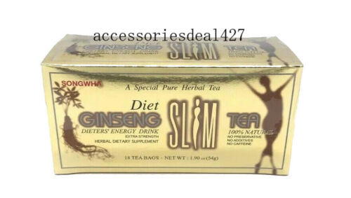Diet ginseng thé mince pour la perte de poids, force supplémentaire, 3 g X 18 sacs (1,90 oz) - Photo 2 sur 4