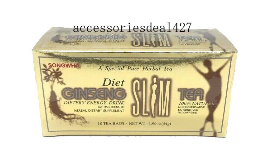 Diet Ginseng Slim Tea for Weight Loss, Extra Strength, 3g X 18bags (1.
