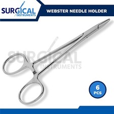 6 Pcs Webster Needle Holder 4.75" Stainless Steel German Grade