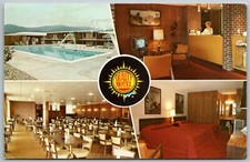 Dalton Georgia 1972 Postcard Davis Bros Motor Lodge And Cafeteria