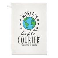 World's Best Kurier Geschirrtuch SpüLlappen Lustig Favorit Lieferung Treiber