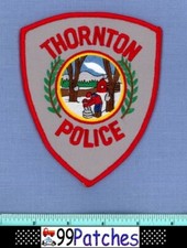 THORNTON NEW HAMPSHIRE Police Shoulder Patch MAPLE SYRUP TREE LOG CABIN SNOW 3B