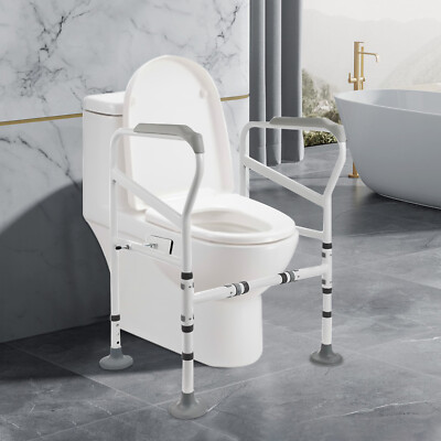 Toilettenstütze WC-Aufstehhilfe Toilettengestell Stützhilfe Einstellbare 100kg