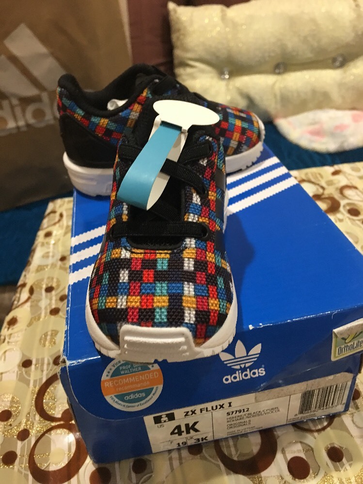 Official Adidas Originals ZX Flux I Toddler Sneakers (S77912) Boys