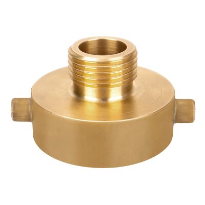 Brass Fire Hydrant Adapter, 1-1/2'' NST (NH) Female x 3/4'' GHT Male Brass Fire...