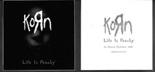 KORN Rare VINTAGE 1996 PROMO STICKER DECAL 5x5 for Life Peachy CD MINT USA