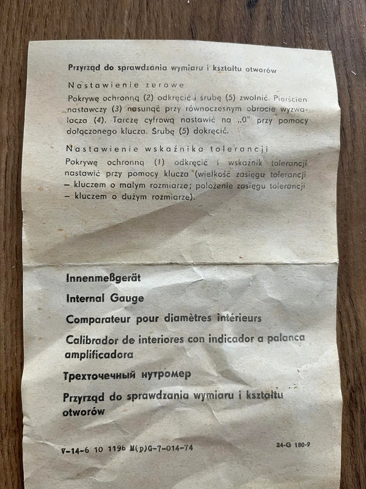 Una vez medidor para comprobar la medida y la forma del agujero - Imagen 3 de 4