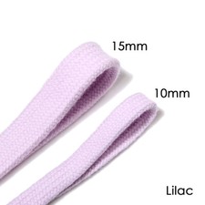 Flat Cotton Drawstring Tape Cord,10 & 15mm,Garment Hoody Sweatshirt and Crafts