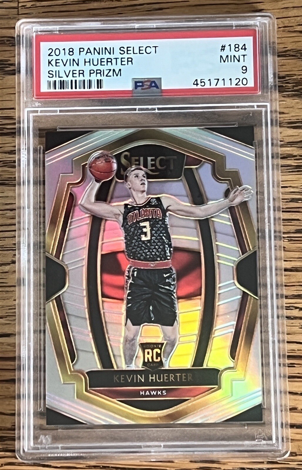 2018 Panini Select Silver Prizm Kevin Huerter #184 Kings Hawks NBA