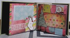 Premade Scrapbook, Junk Journal - 8 x 8 Album - Whimsical Christmas Theme