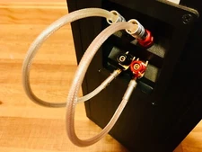 Audiophile Pine Tree Audio Prism Bi-Wire Speaker Jumpers 12AWG Banana/Spade USA