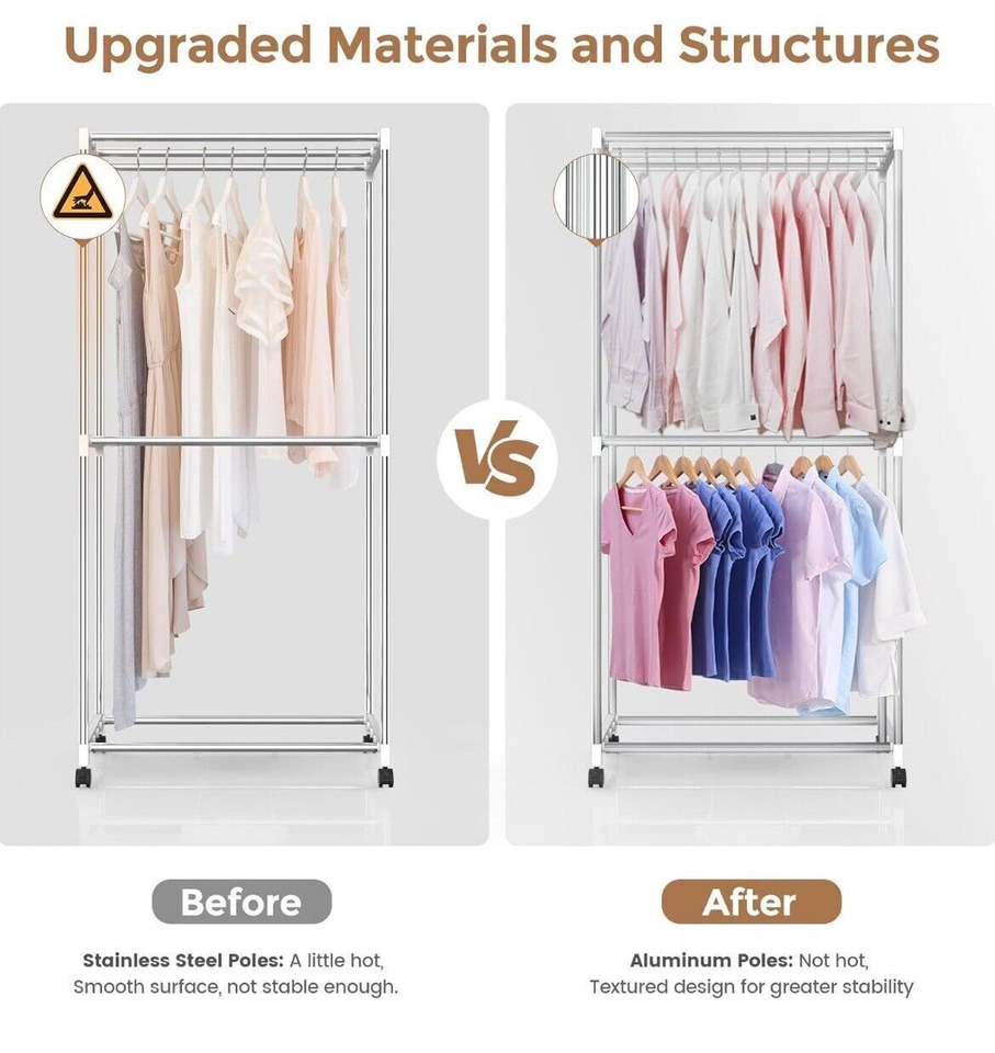 Electric Clothes Dryer 1500W 12KG Folding Indoor Warm Air Drying