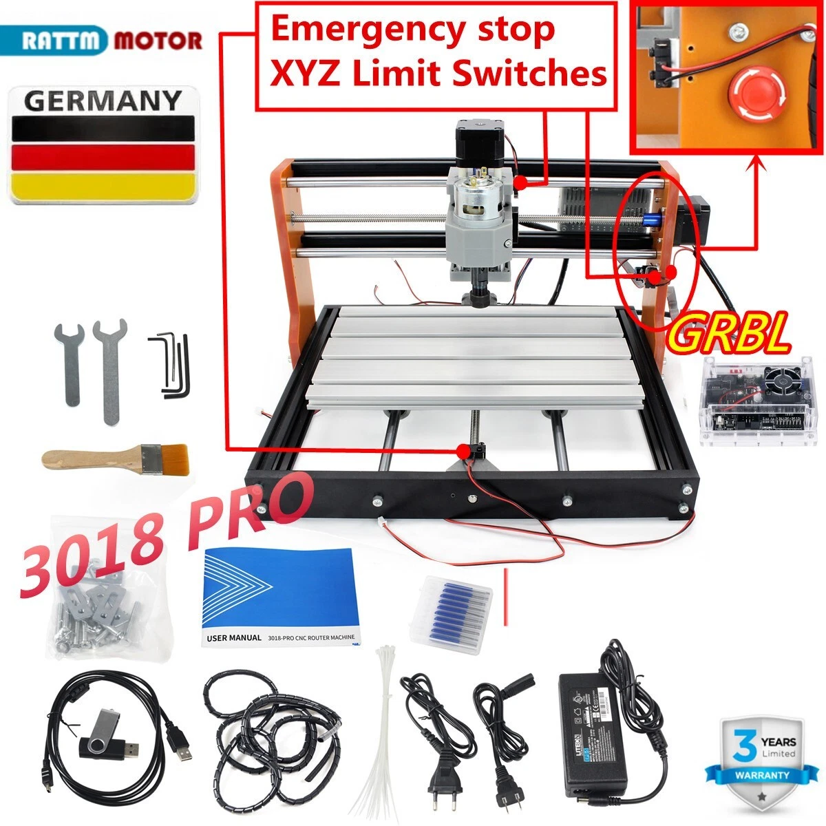 Cnc 3018 pro ebay deals