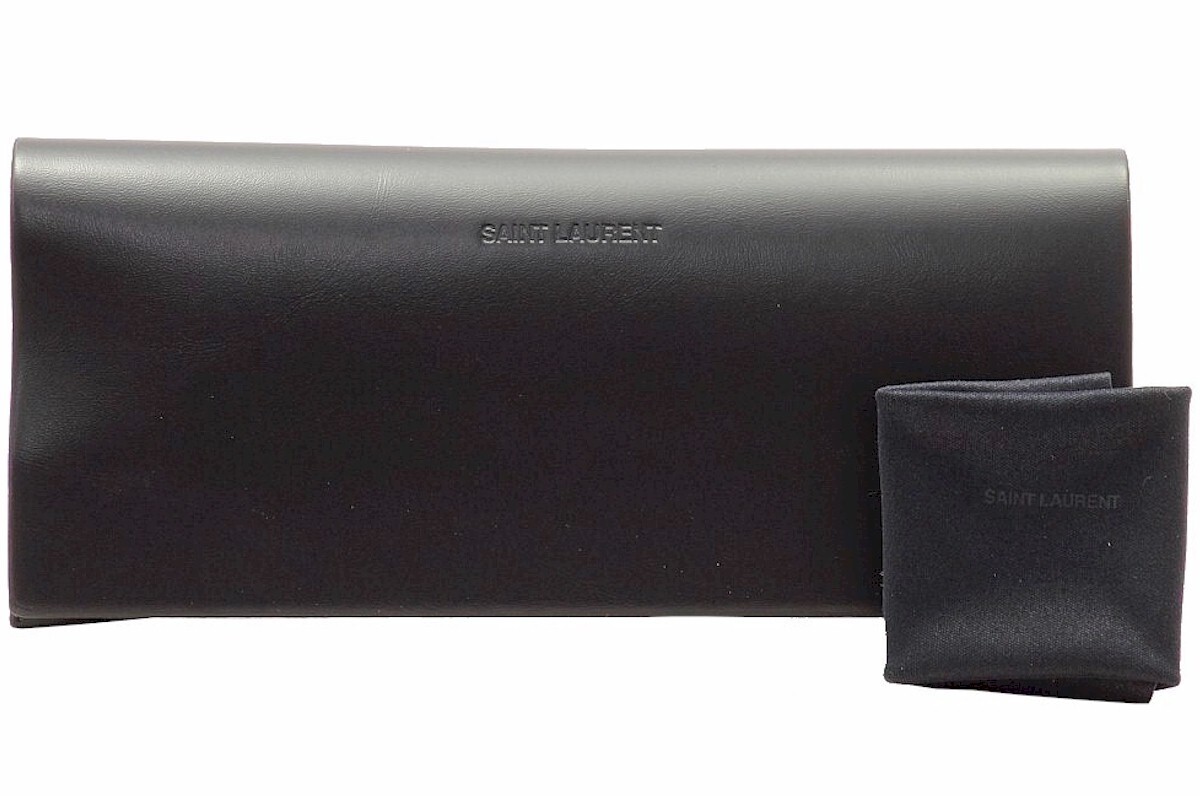 Saint Laurent SL68 006 Occhiali da sole donna nero blu lenti chiare occhio di gatto 54 mm