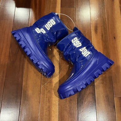 UGG Classic Brellah Mini Waterproof Boots Regal Blue Womens 1144059 Size 5