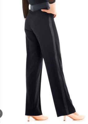 The limited women s black pants with satin stripes down sides size 6