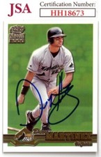Dave Martinez signed 2000 Pacific Paramount Baseball On Card Auto #230- JSA