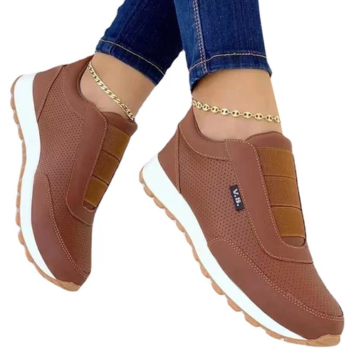Womens Breathable Non-Slip Walking Shoe Walking Comfort Low Top Sneakers Work - Foto 5 di 15