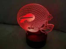3D LED illusion Buffalo Bills Helmet USB 7Color Night Light Lamp Bedroom Gift