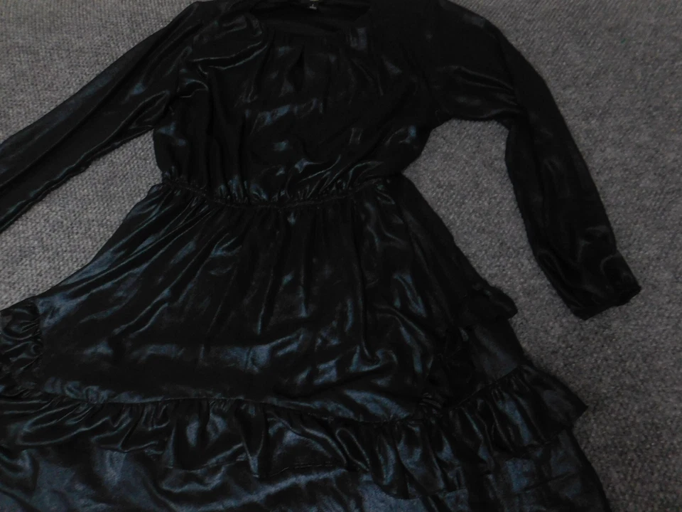 Женское платье Simply Vera Vera Wang большое синее трапециевидные оборки - Изображение 3 из 4