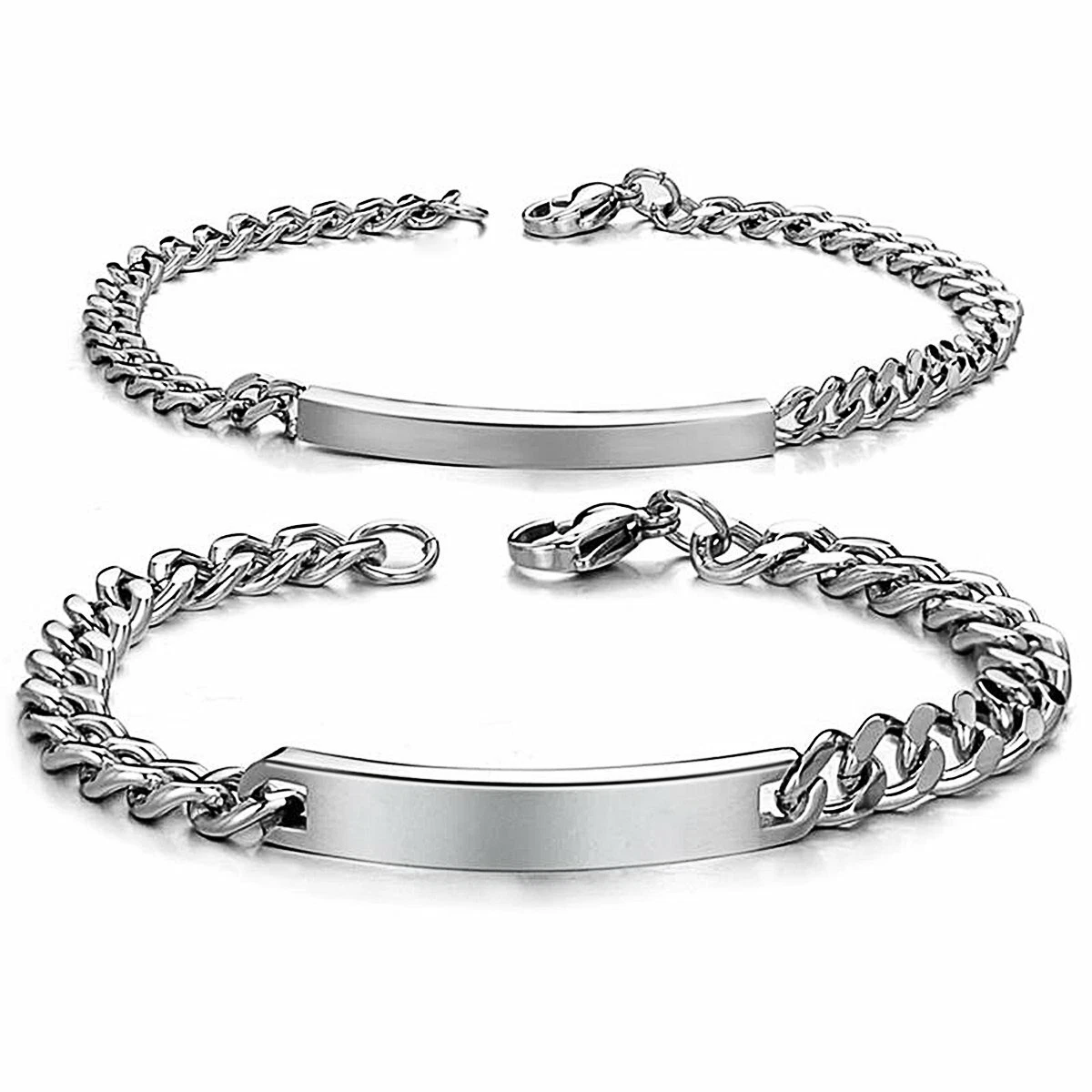Couples on sale id bracelets
