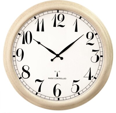 radio controlled outdoor garden clock