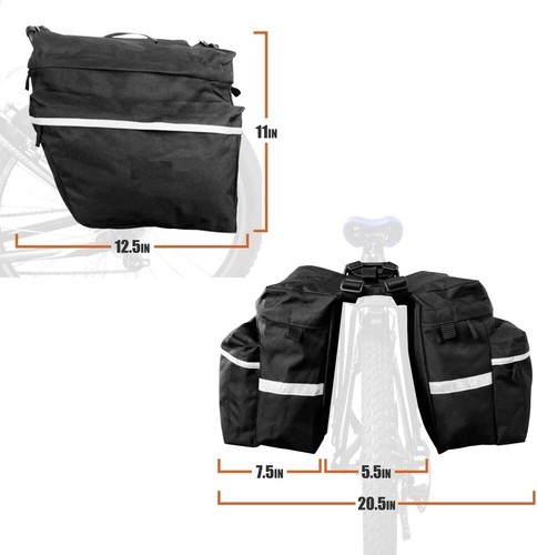 accesorios de para bicicletas bici mochila con ganchos ajustables reflectante - Imagen 8 de 8