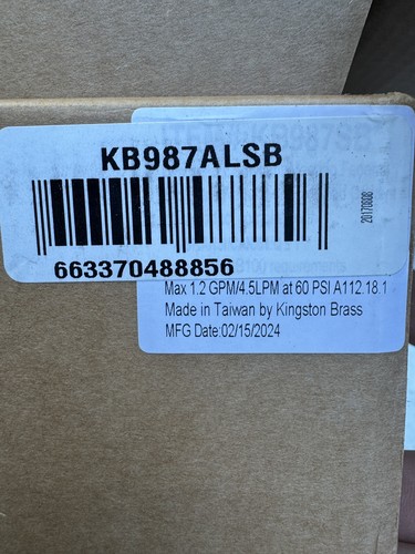 Kingston Brass Bath Faucet Sink Renovation  KB987ALSB Victorian 2 Handle Brushed - Picture 7 of 8