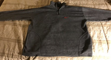Vintage 90s Nike Made In USA Gray Red Tag 1/4 Zip Fleece Sherpa Logo Size XLarge