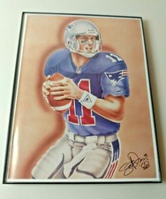 Drew Bledsoe Vtg MAGAZINE PAGE CUTOUT Framed (New Frame) New England Patriots 