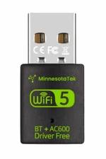 USB WiFi Bluetooth Adapter 600Mbps Dual Band 2.4G 5Ghz Wireless Receiver