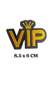 VIP With Crown Bügelbild Aufnähen Bestickt Patch Jacke Jeans Leder Transfer AB