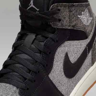 Nike Air Jordan 1 Mid SE Black Sail Gum Medium Brown HJ4363-001