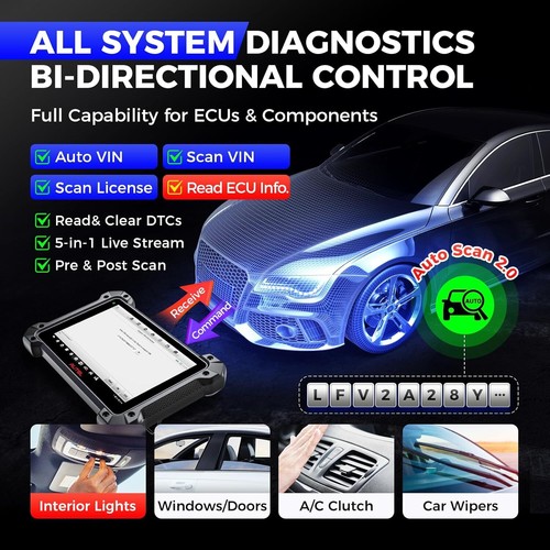 2025 Autel MaxiSys MS908S PRO II Elite J2534 Programming Diagnostic OBD2 Scanner - Picture 9 of 16