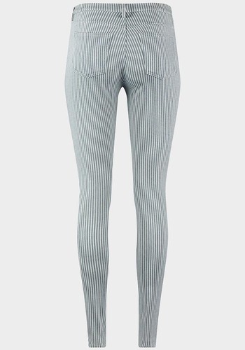 Ladies Stripe Jeggings in Light Grey, Dark Grey or Blue Sizes 8/10 - 14/16 - Picture 9 of 10