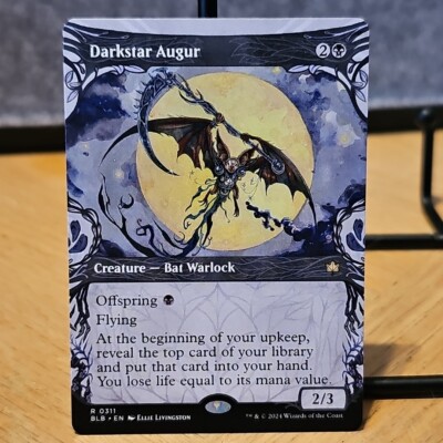 MTG  Darkstar Augur Bloomburrow Set Showcase Art Regular Rare 311 NM Fresh Pull