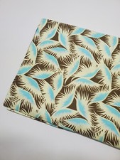 Amy Butler Fabric Belle Eyelashes Brown Blue Sew Quilt OOP FAT QUARTER