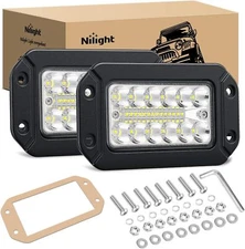 Nilight Flush Mount LED Light Pods Upgraded Spot Flood Light